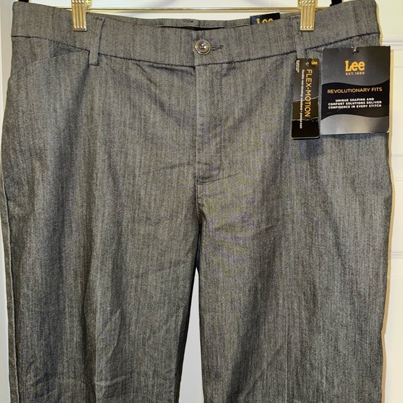 NWT Lee Gray Wide Leg Pants Tailored and Sophisticated - Picture 3 of 11